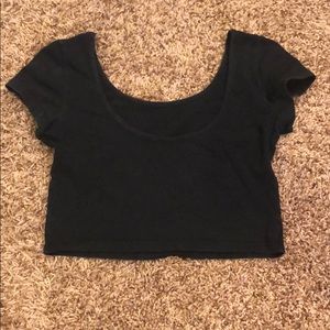 Black crop top